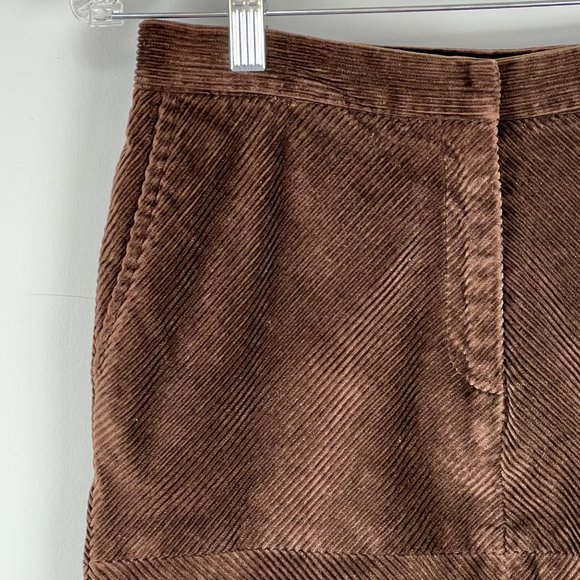 Chaiken Brown Corduroy Pencil Straight Skirt size 6 - Picture 4 of 9